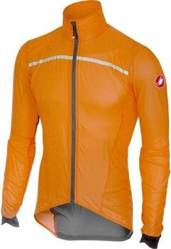 Casaco de ciclismo, colete Castelli Superleggera Mens Jacket Orange L - 1