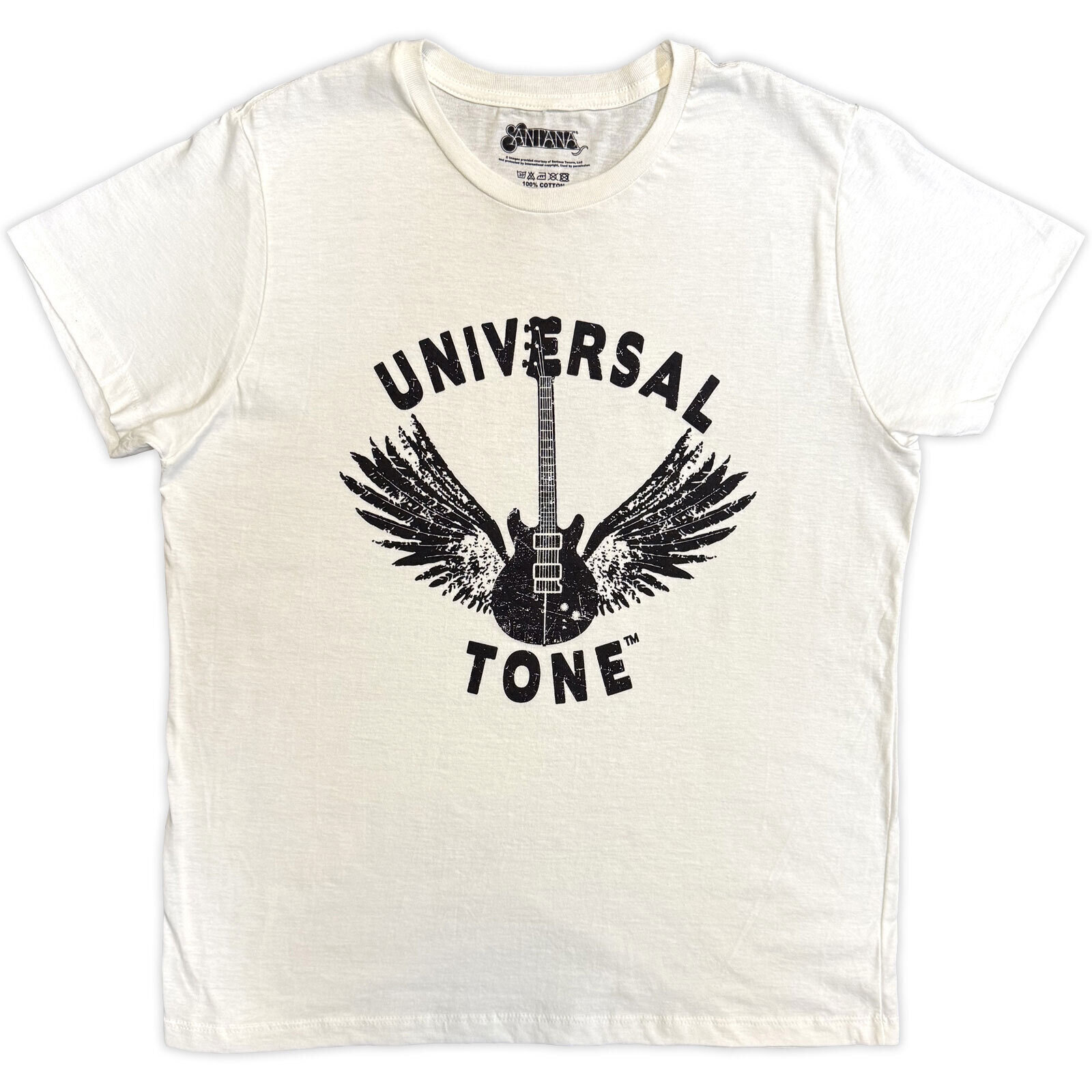 Camiseta de manga corta Santana Universal Tone White L Camiseta de manga corta