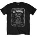 Run DMC Rock N' Rule Whiskey Label Black XL T-Shirt