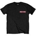 Run DMC Rap Invasion (Back Print) Black XL T-Shirt