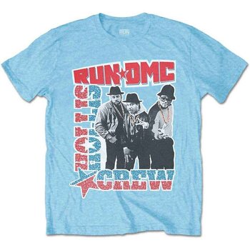 T-Shirt Run DMC Hollis Crew Sky Blue L T-Shirt - 1