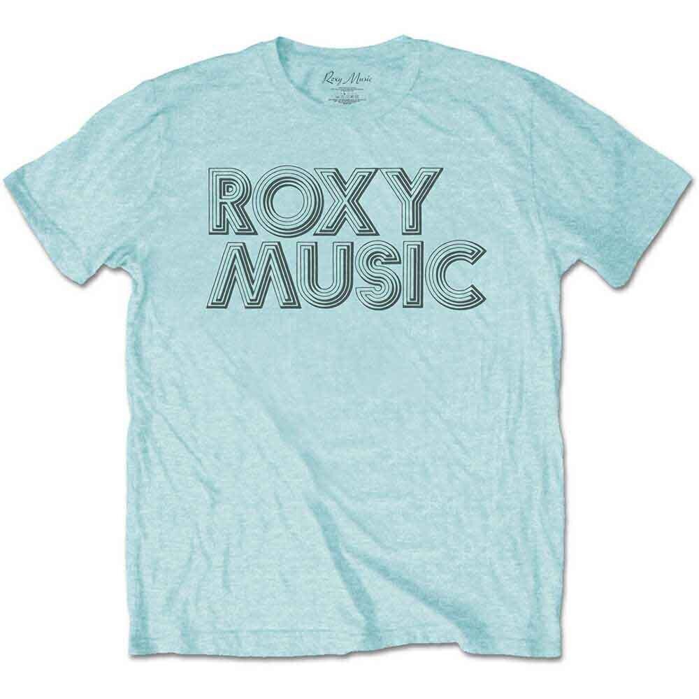 Camiseta de manga corta Roxy Music Disco Logo Sky Blue XL Camiseta de manga corta