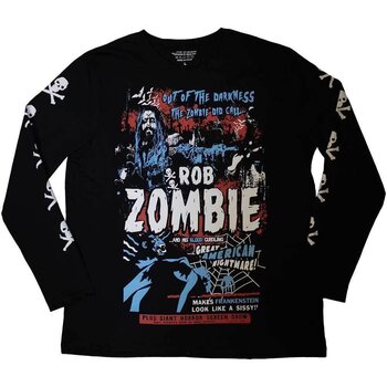 Shirt Rob Zombie Zombie Call (Sleeve Print) Black S Shirt - 1
