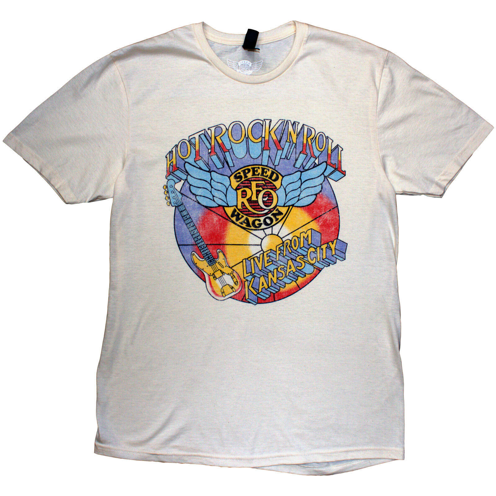 T-Shirt REO Speedwagon Kansas (Back Print) Natural 2XL T-Shirt