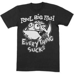 T-Shirt Reel Big Fish Silly Fish Black 2XL T-Shirt