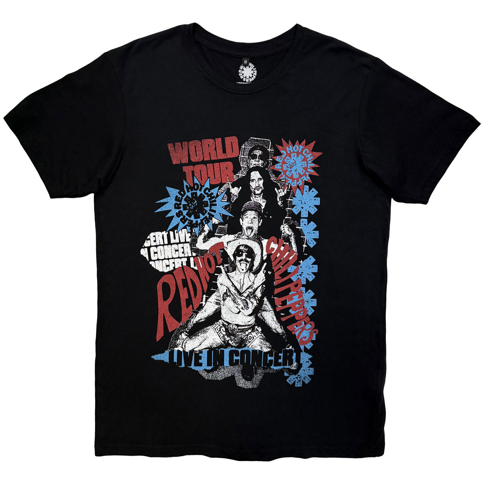 T-shirt Red Hot Chili Peppers Blood Sugar Sex Magik Tracklist (Back Print) Carbon Black M T-shirt