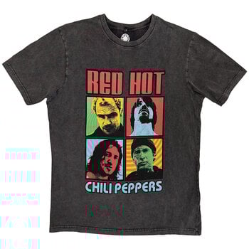 Shirt Red Hot Chili Peppers Portrait Photos (Stone Wash) Charcoal Grey 2XL Shirt - 1
