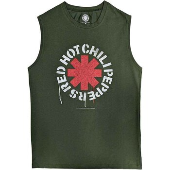 T-Shirt Red Hot Chili Peppers Stencil Green L T-Shirt - 1