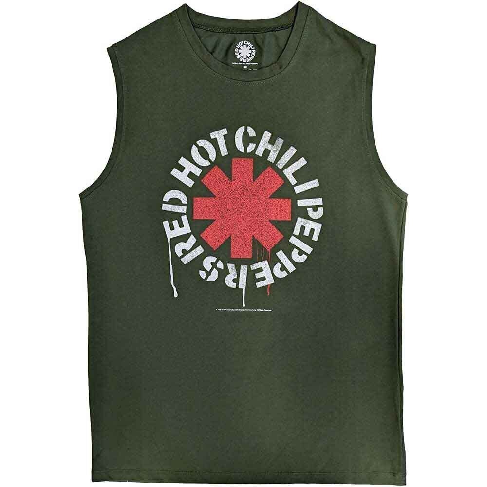 T-shirt Red Hot Chili Peppers Stencil Green XL T-shirt