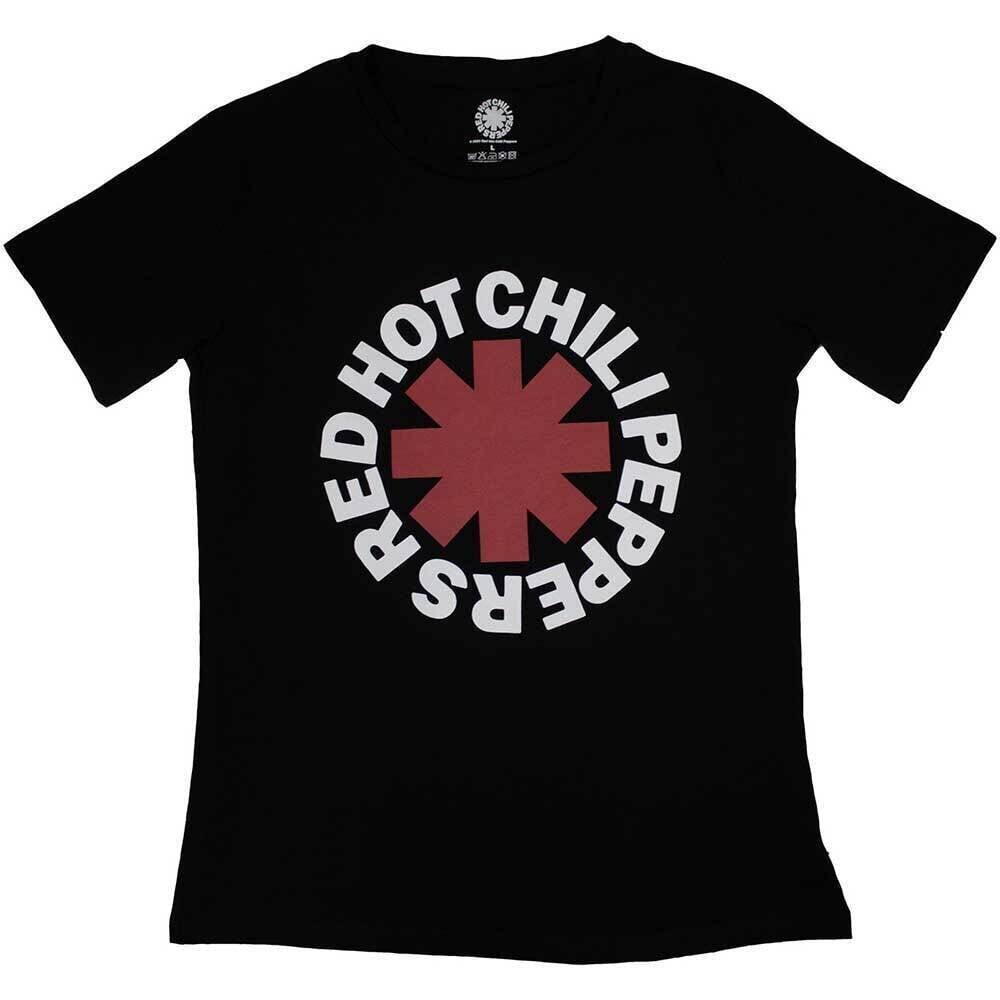 Shirt Red Hot Chili Peppers Classic Asterisk Black M Dames Shirt