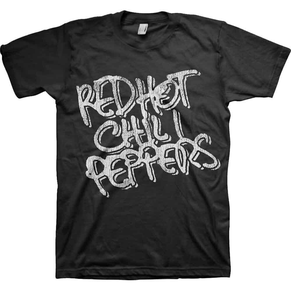 T-shirt Red Hot Chili Peppers Black & White Logo Black M T-shirt