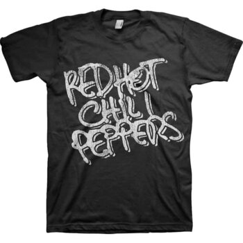 Tricou Red Hot Chili Peppers Black & White Logo Black 2XL Tricou - 1