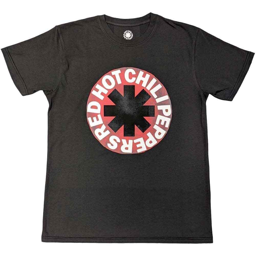 Skjorte Red Hot Chili Peppers Red Circle Asterisk Grey S Skjorte