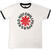 Camiseta de manga corta Red Hot Chili Peppers Logo Ringer Ringer White L Camiseta de manga corta
