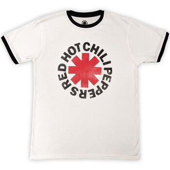 Camiseta de manga corta Red Hot Chili Peppers Logo Ringer Ringer White 2XL Camiseta de manga corta - 1