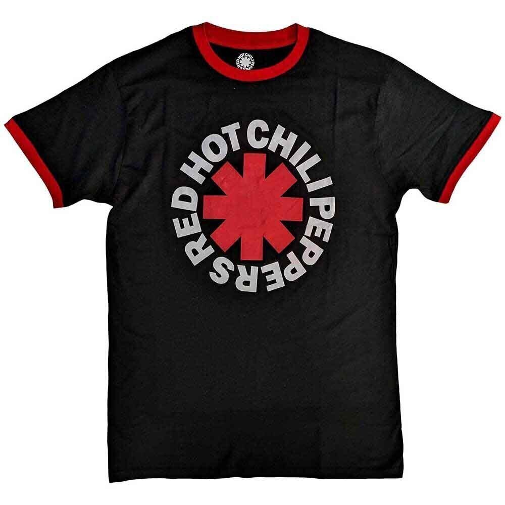 T-shirt Red Hot Chili Peppers Classic Asterisk Ringer Black XL T-shirt