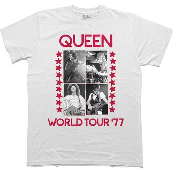 T-Shirt Queen World Tour 77 White L T-Shirt - 1