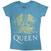 T-Shirt Queen Crest Indigo Blue M Ladies T-Shirt