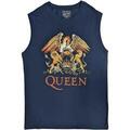 Queen Classic Crest Navy Blue XL T-Shirt