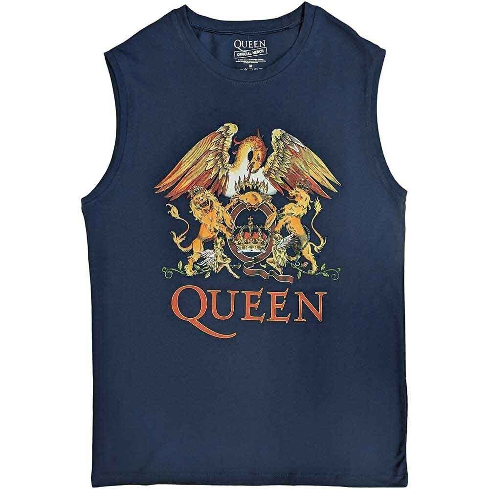 T-shirt Queen Classic Crest Navy Blue 2XL T-shirt