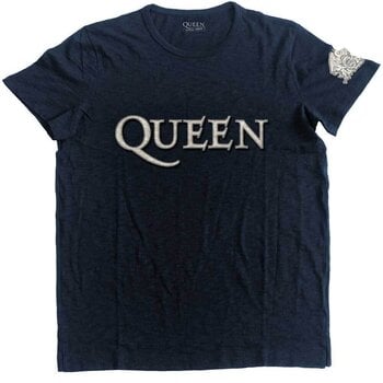 T-Shirt Queen Logo & Crest (Applique) Navy Blue L T-Shirt - 1