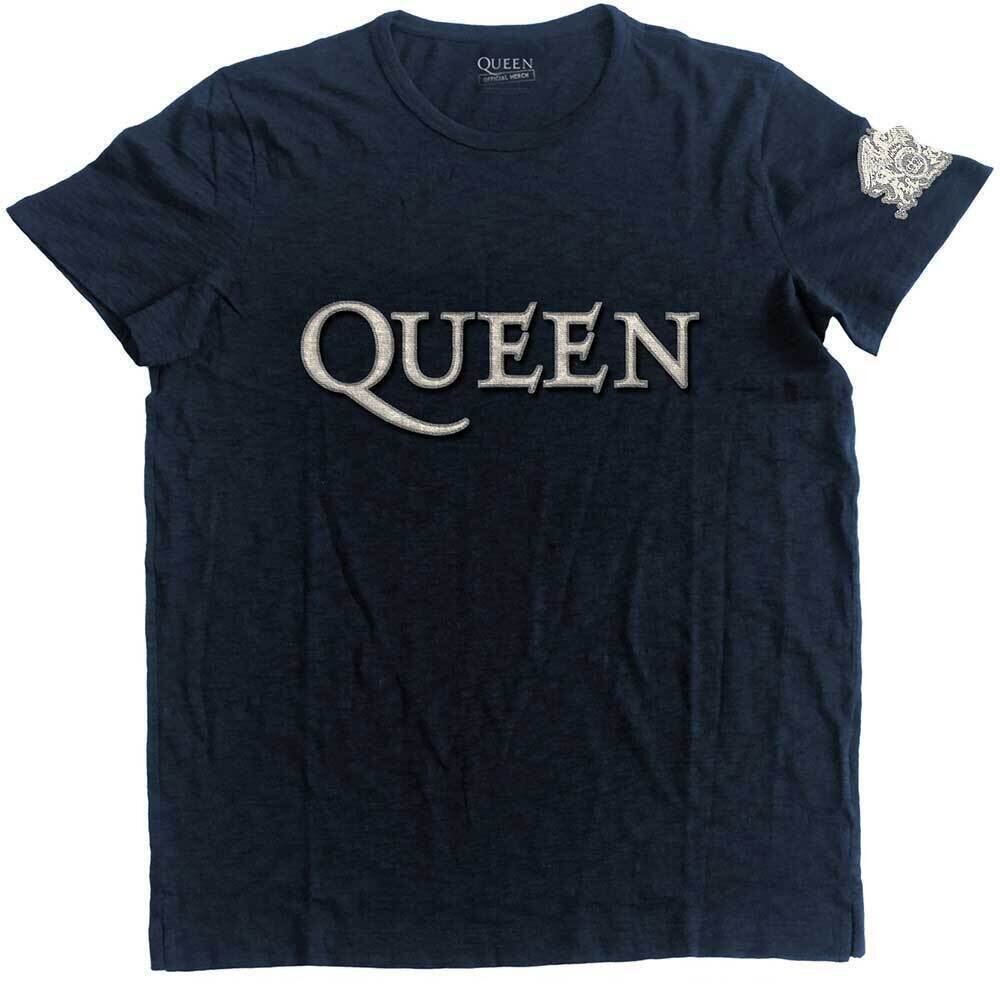 T-särk Queen Logo & Crest (Applique) Navy Blue XL T-särk