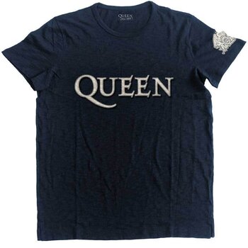 T-Shirt Queen Logo & Crest (Applique) Navy Blue 2XL T-Shirt - 1