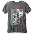 Queen News of the World Burnout Charcoal Grey XL T-shirt