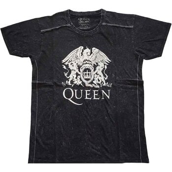 Tricou Queen Classic Crest (Wash Collection) Black L Tricou - 1