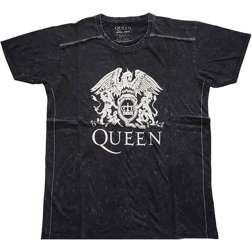 T-Shirt Queen Classic Crest (Wash Collection) Black 2XL T-Shirt