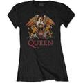 Queen Classic Crest Black XS Naiste T-särk