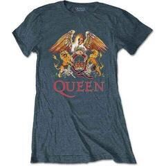 Tricou Queen Classic Crest Heather Blue XL Damă Tricou