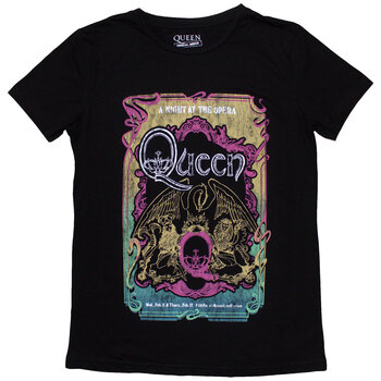 T-shirt Queen A Night At The Opera Tour '76 Black M Feminino T-shirt - 1