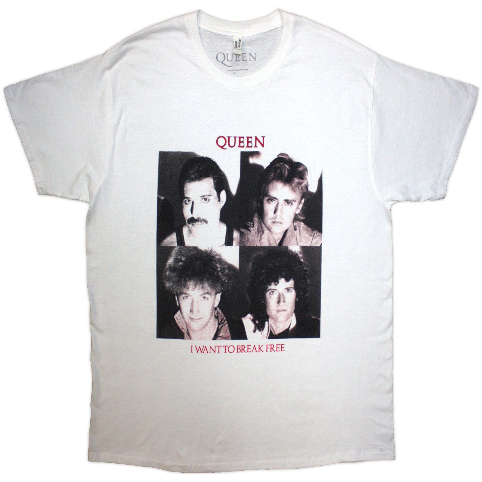 Tricou Queen I Want To Break Free White L Tricou