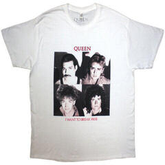 T-shirt Queen I Want To Break Free White XL T-shirt