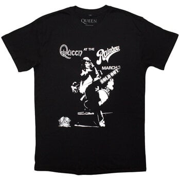 T-shirt Queen Live Rainbow Black M T-shirt - 1