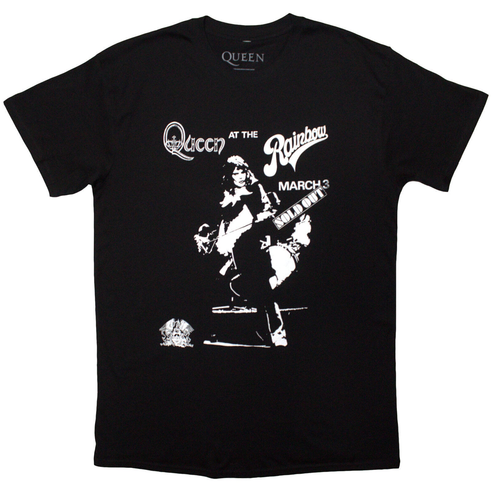 T-särk Queen Live Rainbow Black XL T-särk