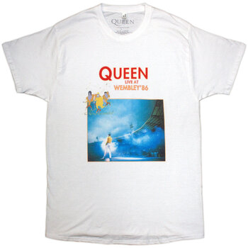 T-shirt Queen Wembley '86 White 2XL T-shirt - 1