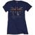T-Shirt Queen Vintage Union Jack Navy Blue 2XL Ladies T-Shirt