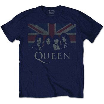Camiseta de manga corta Queen Vintage Union Jack Navy Blue S Camiseta de manga corta - 1
