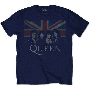 Tricou Queen Vintage Union Jack Navy Blue M Tricou - 1