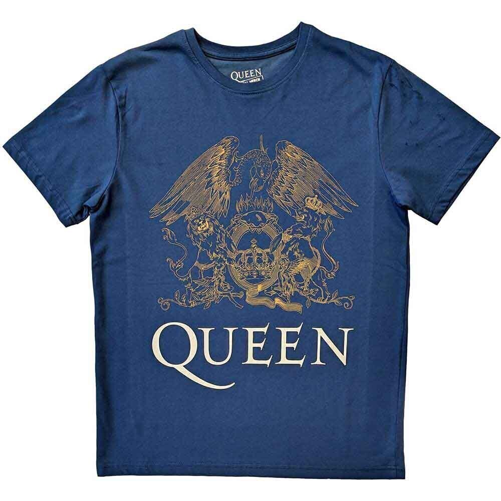 T-shirt Queen Crest Denim Blue XL T-shirt