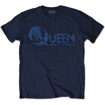 T-särk Queen News of the World 40th Vintage Logo (Back Print) Navy Blue M T-särk - 1