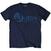 T-shirt Queen News of the World 40th Vintage Logo (Back Print) Navy Blue 2XL T-shirt