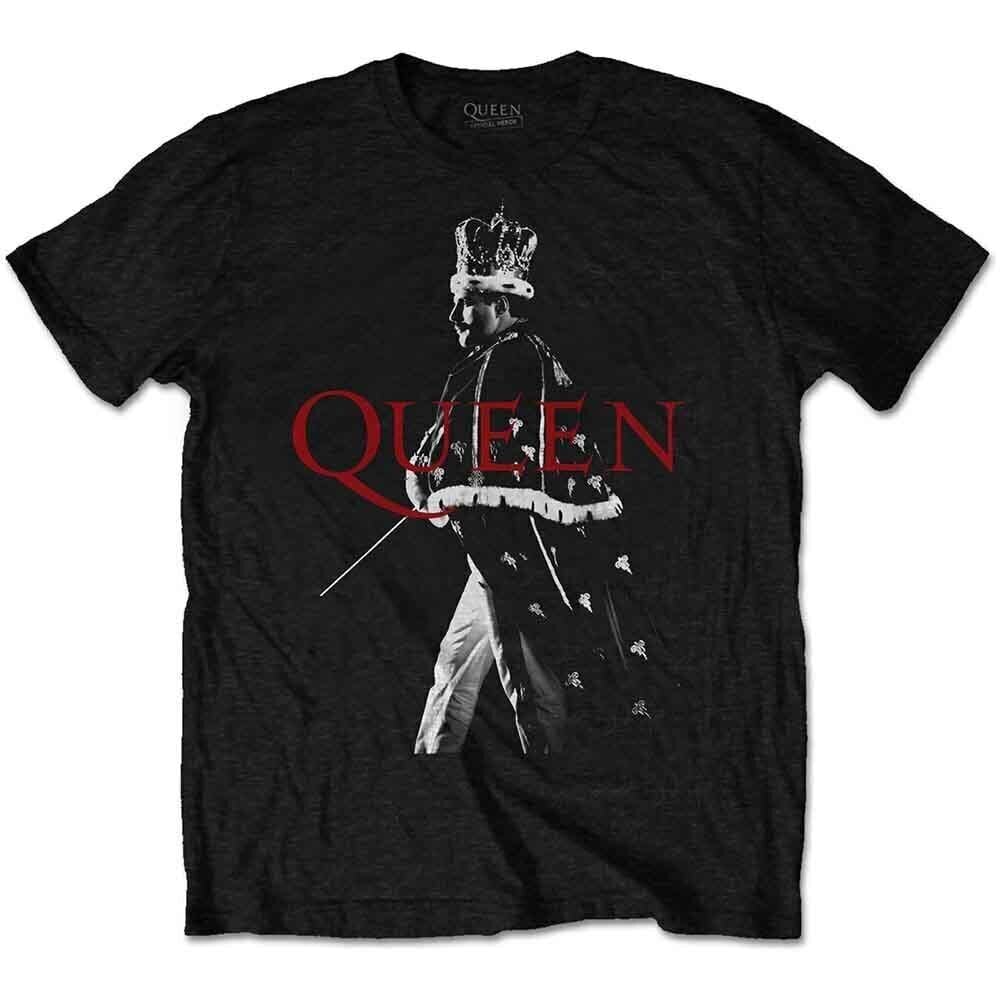 T-Shirt Queen Freddie Crown Black M T-Shirt