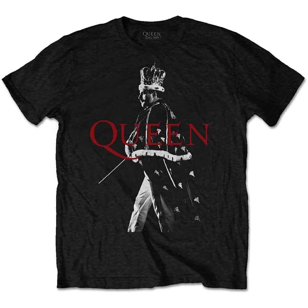 T-shirt Queen Freddie Crown Black XL T-shirt