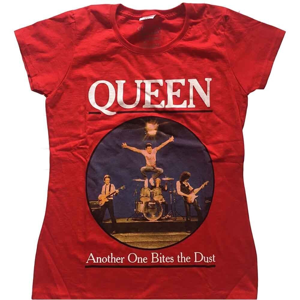 Camiseta de manga corta Queen One Bites The Dust Rojo XL De mujer Camiseta de manga corta