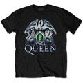 Queen Metal Crest Black L T-Shirt