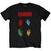 T-shirt Queen Hot Space Black XL T-shirt