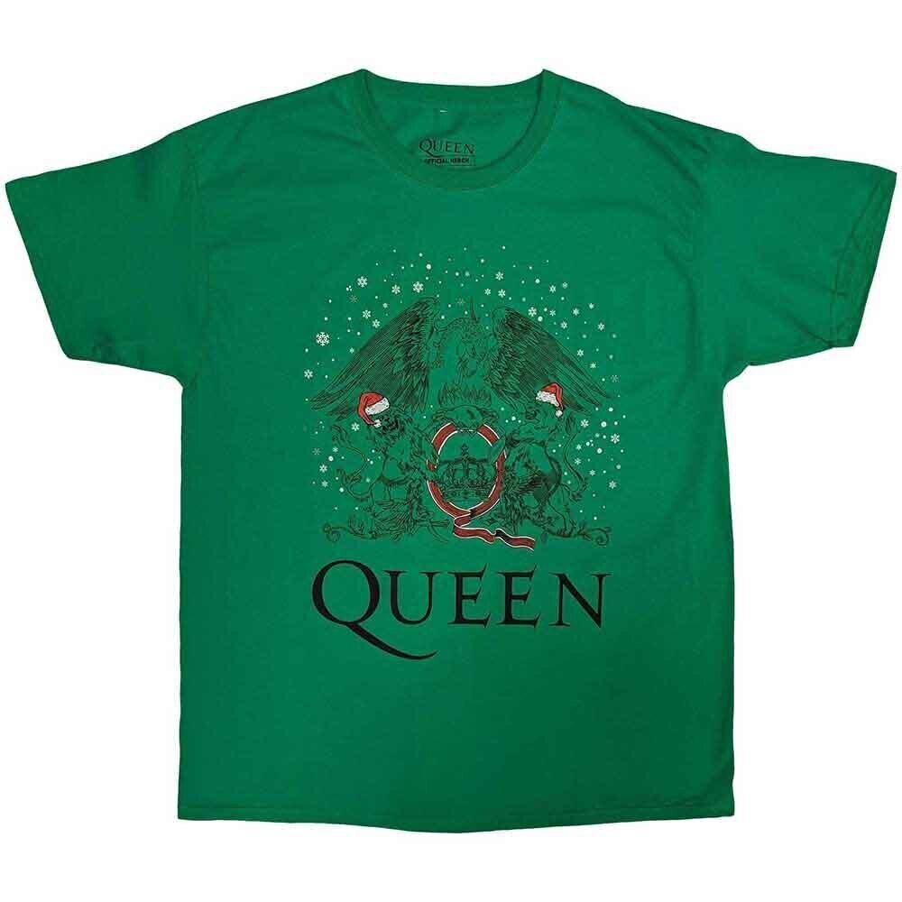 T-Shirt Queen Holiday Crest Green M T-Shirt